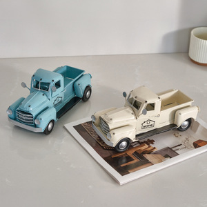 Venta al por mayor de fábrica: Decoración del hogar, exhibición de fotos de camiones metálicos, decoración navideña, regalo, adorno de cuero vintage, coche de hojalata, coche clásico. - Product Image 3