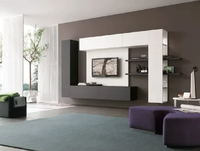 Meuble TV mural modulaire au design moderne personnalisé intelligent Meuble de salon Ensembles de meuble TV
