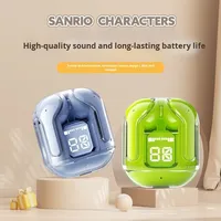Écouteurs TWS Hk3 Zhongke Lanxun Chipset, type-c transparent, chargement par type-C, affichage numérique, écouteurs sans fil intra-auriculaires, durée de vie