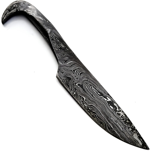 Cuchillo de Caza Personalizado Hecho a Mano en Acero de Damasco con Funda de Cuero, Personalizable OEM, Dureza 58-60HRC, Longitud Total de 23 cm - Product Image 3