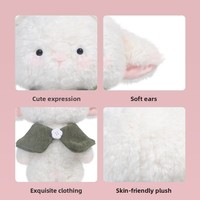 Peluche Agneau Doux, Adorable Poupée Mouton, Coussin Câlin 31-50 cm, Rembourré en Fibre de Polyester, Doudou Unisexe pour le Sommeil
