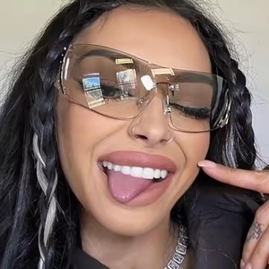 แว่นกันแดดไร้กรอบขั้นสูง เทคโนโลยี Y2k แว่นกันแดดสำหรับกีฬาและแฟชั่น ป้องกันรังสียูวี 400 - Product Image 2