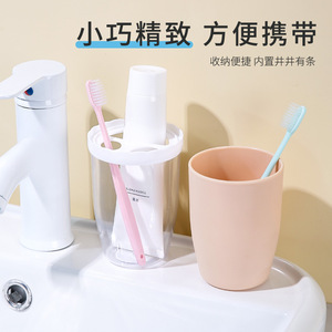 Travel Toothbrush Cup Set Foldable Portable Brush Holder For Adults - Product Image 4