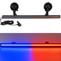 Trontech 11,2x2,8x1cm Nouvelle barre lumineuse de signalisation d'urgence pour voiture et camion, 48 LED 12V - Avertisseur de circulation, lumières de sécurité et de danger