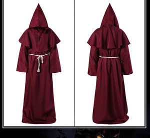 Unisex di <span class=keywords><strong>Halloween</strong></span> per adulti Cosplay Party prete mantella abiti da uomo da donna cappa cappa da monaco abito da mago <span class=keywords><strong>Costume</strong></span> medievale - Product Image 3