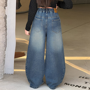Nuovi <span class=keywords><strong>Jeans</strong></span> da Ragazza 2026, Blu Lavato, Stile Baggy, per Ragazze Adolescenti - Product Image 4