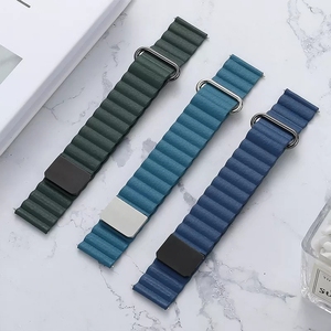 Correa magnética de cuero para reloj Samsung <span class=keywords><strong>Galaxy</strong></span>, pulsera de lujo de 20mm y 22mm para reloj Samsung <span class=keywords><strong>Galaxy</strong></span> <span class=keywords><strong>S4</strong></span> S3, Fitbit Huawei <span class=keywords><strong>Watch</strong></span> Garmin - Product Image 4