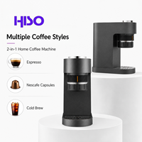 Machine à café expresso portable 2-en-1, 10 bars de pression, rechargeable, avec réservoir d'eau de 280 ml, pour usage domestique