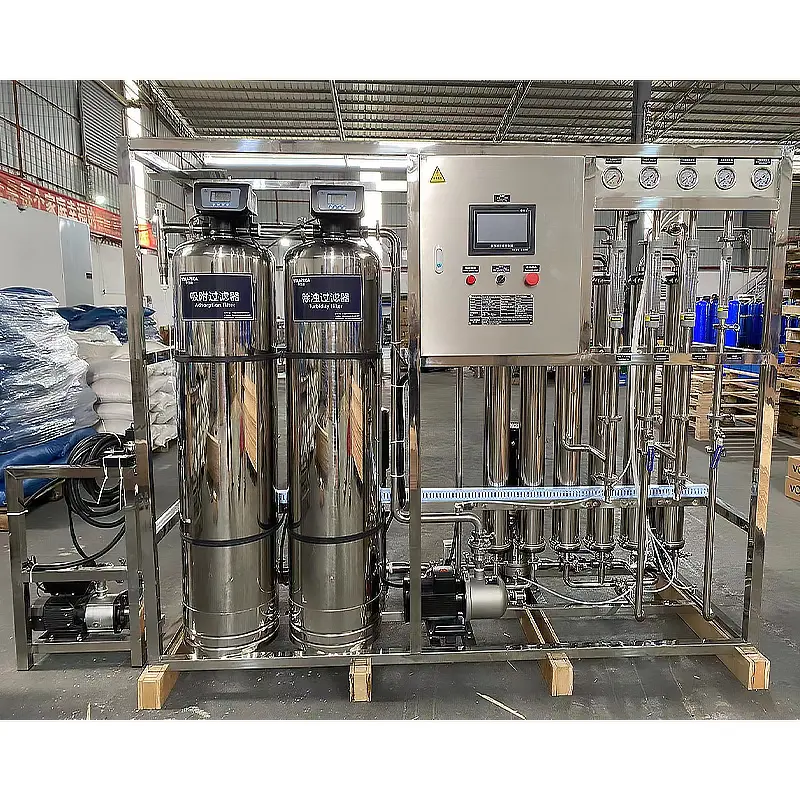 Guangzhou chenxing osmoz inversa endüstriyel desalination bitki iki aşamalı SS304 su makinesi deniz suyu ro makinesi