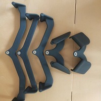 Ensemble d'accessoires de câble pour salle de sport professionnelle 5 pièces : Barre de tirage vertical, Poignée en V, Poignée de rame, pour machine à poulie de fitness et musculation, antidérapant