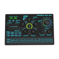 Interface audio professionnelle SX91, carte son, mixeur pour PC, équipement de streaming et de podcast, bundle avec réduction de bruit