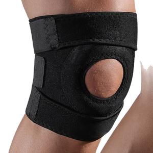 Rodillera deportiva de neopreno, soporte flexible y transpirable negro para levantamiento de pesas, ciclismo, correr, Fitness, Unisex - Product Image 4