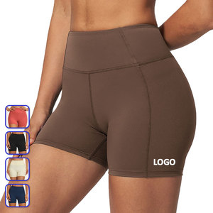 Shorts de Yoga de Cintura Alta para Mujer con Efecto Scrunch y Espalda en V, Shorts de Ciclismo Elásticos para Entrenamiento y Gimnasio - Product Image 1