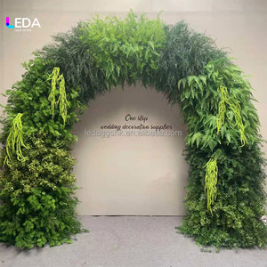 LEDA Artificial Greenery <b>Arch</b> Wedding <b>Decoration</b> Natural Style Handmade Mixed Leaves High Simulation Reusable - Product Image 6