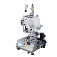 Machine d'étiquetage automatique multifonctionnelle électrique T-502 à grande vitesse (65 pièces/min) pour étiquettes carrées en plastique