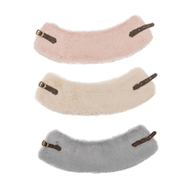 Écharpe pour chien en fourrure de lapin en polyester doux personnalisée - Design amusant pour toutes les saisons
