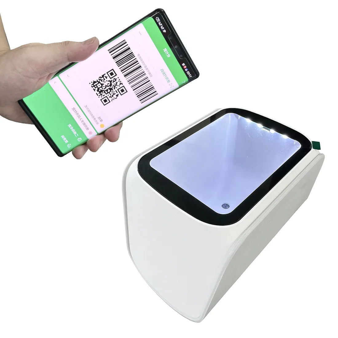 Handy-Zahlungs terminal QR-Code-Scanner-Leser 2D-Barcode-Scanner Desktop-Scan-Wohnung