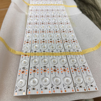 Bande lumineuse à lentille LED SMD3030 DC24V 21LED pour éclairage arrière de caissons lumineux, enseignes, affichages et panneaux publicitaires