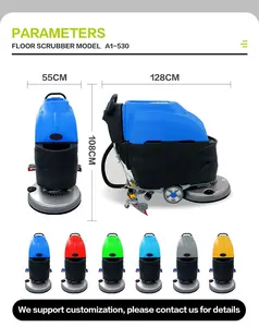 Gaoge Factory A1 Multifunctional Scrubber Robot Ceramic Tiles Floor Cleaning Walk Behind Floor Scrubber Machine For Wholesales