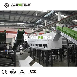 Fully Automatic AWS-PET Waste Plastic Pet Bottle Crushing Washing Drying Recycling Line