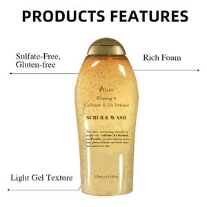 Kustom Logo parfum <span class=keywords><strong>Gel</strong></span> mandi pelembab kafein kulit halus pengelupasan sabun mandi <span class=keywords><strong>Gel</strong></span> tubuh pembersihan dalam cuci untuk wanita - Product Image 2