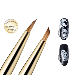 Delineador de Uñas de Fibra Triangular de Lujo Personalizado, Diseño Profesional de Manicura con Líneas Francesas, Rayas, Cuadrículas, Flores y Mariposas - Product Image 3