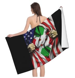 Personnalisé Amérique Drapeau Burundais Serviette De <span class=keywords><strong>Plage</strong></span> Bain À La Mode Drapeau National Style Couverture Léger <span class=keywords><strong>Plage</strong></span> Vintage Mince Serviettes - Product Image 1