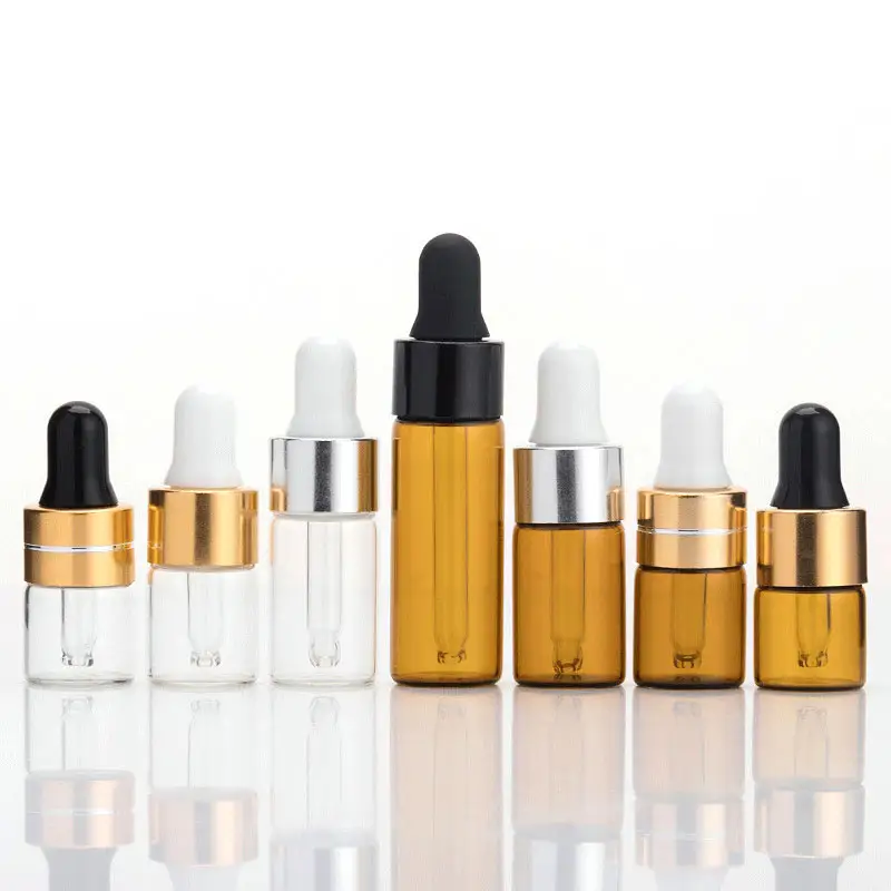5ml 10ml 20ml 30ml 50ml 100ml cosmetics packaging dropper essential oil glass bottle