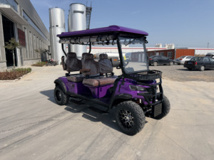 Carrito de Golf Eléctrico de 4 Ruedas y 4 Plazas, Elevado con Carcasa, Buggy Todoterreno con Batería, Llantas Personalizadas y Neumáticos Grandes para Resort o <span class=keywords><strong>Club</strong></span> - Product Image 6