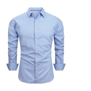 Venta al por Mayor de Camisas a <span class=keywords><strong>Cuadros</strong></span> Retro para Hombre, las Más Vendidas, en Existencia - Camisas a <span class=keywords><strong>Cuadros</strong></span> Casuales con Elasticidad en Cuatro Direcciones - Product Image 1