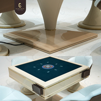 Nouvelle table de divertissement de couverture en cuir de table de Mahjong automatique haut de gamme