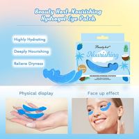 Penjualan Terlaris Solusi Mata Bengkak Bentuk Putri Duyung Label Pribadi Penghilang Kerutan Anti Penuaan Patch Mata Kolagen Emas 24K Masker Mata