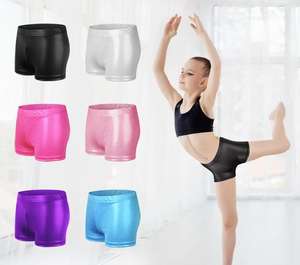 Shorts de danse athlétique pour petites filles, shorts de <span class=keywords><strong>gymnastique</strong></span>, shorts de danse de ballet, shorts de performance, ballerine, 2-14 ans - Product Image 6