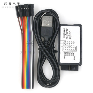 Analyseur logique 8 canaux, fréquence d'échantillonnage 24M, interface USB pour le débogage ARM FPGA - Product Image 1