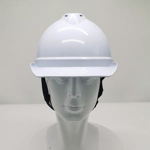 หมวกนิรภัยสำหรับการทำงานกีฬา,หมวกกันน็อกแบบแข็งทำจากพลาสติกสีขาวมาตรฐานอเมริกันมีรูที่ครอบหูป้องกันศีรษะ - Product Image 5