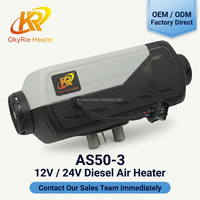 Chauffage de stationnement diesel OkyRie AS50-3 5KW avec allumeur céramique Kyocera et vitesse de ventilateur auto-régulable pour yacht