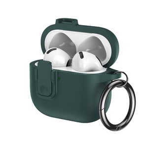 Custodia Protettiva in Pelle con Chiusura per <span class=keywords><strong>Airpods</strong></span> Pro 3 2, <span class=keywords><strong>Cover</strong></span> Antiurto per <span class=keywords><strong>Airpods</strong></span> 4 3 2 con Texture in Pelle e Chiusura a Lucchetto - Product Image 3