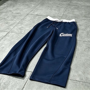 Pantalones Deportivos Vintage de Alta Calidad para Hombre, Estilo Patchwork, Pierna Ancha, Holgados, con Cordones Ajustables - Product Image 4