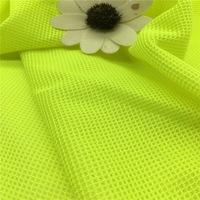 Tissu en filet 100 % polyester respirant et léger jaune fluorescent pour robes de soirée et robes à paillettes, tissu en tulle, tissu en dentelle