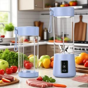 Mixeur portable USB pour voiture 400 ml, électrique, sans BPA, 6 lames, pour smoothies et jus, idéal pour l'extérieur - Product Image 3