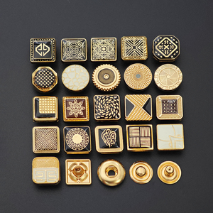 Sustainable Metal <b>Snap</b> Button Eco Friendly Alloy Material Custom Round Square Size Durable Clasp <b>Fastener</b> For Jacket - Product Image 3