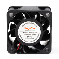 Kipas DC Brushless Ultra Senyap Rendah Kebisingan Operasi Stabil 40x40x20mm 5V 12V 24V 48V DC 4020 untuk Printer 3D Peralatan Medis