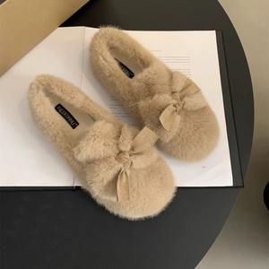 Pantuflas de Cuero Genuino con Suela Gruesa y Forro de Malla para Unisex, Pantuflas de Algodón de Moda para Primavera/Otoño 2026 - Product Image 2