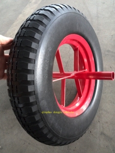 350 Roue libre plate <span class=keywords><strong>de</strong></span> <span class=keywords><strong>brouette</strong></span> <span class=keywords><strong>de</strong></span> <span class=keywords><strong>pneu</strong></span> sans gonflable - Product Image 3