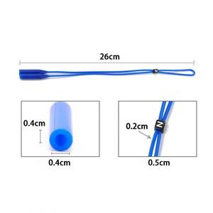 Cordon de lunettes en silicone coloré, chaîne élastique antidérapante pour lunettes de sport, réglable - Product Image 3