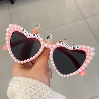 Lunettes de soleil en forme de cœur avec perles, lunettes de soleil pour future mariée, fête de bachelorette, mariage, demoiselle d'honneur, décoration photo
