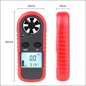 Anémomètre numérique portable avec écran LCD pour mesurer la <span class=keywords><strong>vitesse</strong></span> du vent - Product Image 3