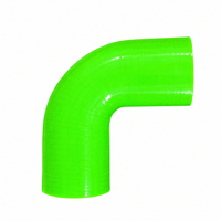 Tuyau de radiateur en silicone flexible pour liquide de refroidissement, coude à 45 degrés, 4 plis, en caoutchouc, pour réduction de pression automobile