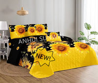 Parure de lit patchwork 3 pièces en coton et laine, nouveau design, taille King, avec taies d'oreiller – Vente en gros