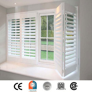 Volets de fenêtre sur mesure en alliage d'aluminium, style simple, pour fenêtres à persiennes - Product Image 1